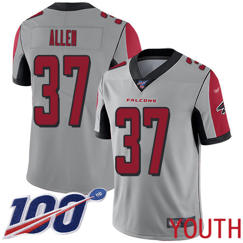 Atlanta Falcons Limited Silver Youth Ricardo Allen Jersey NFL Football #37 100th Season Inverted Legend